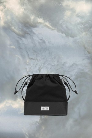 Maison Margiela 5AC Daily Drawstring Backpack Small Svarta | SE_MM29819