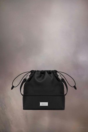 Maison Margiela 5AC Daily Drawstring Backpack Small Svarta | SE_MM82809