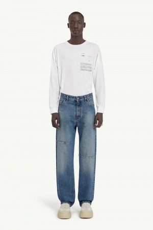 Maison Margiela 5-pocket Denim Trousers Blå | SE_MM59633