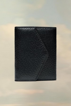 Maison Margiela Accordion Fold Leather Wallet Svarta | SE_MM23622