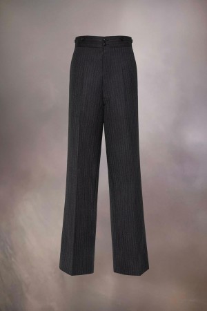 Maison Margiela Barathea Wool Trousers Svarta | SE_MM56542