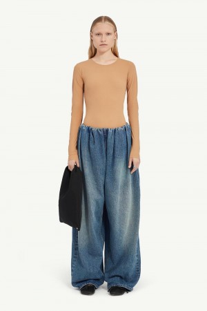 Maison Margiela Blue Denim Trousers Blå | SE_MM17037