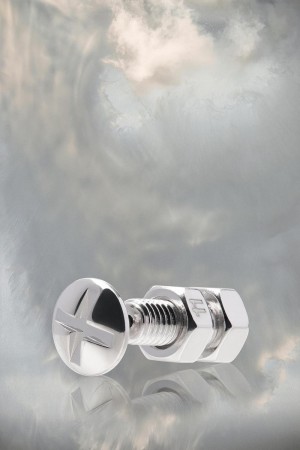 Maison Margiela Bolt And Nut Screw Earring Silver | SE_MM42625