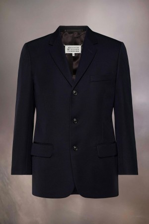 Maison Margiela British Mohair Suit Jacket Svarta | SE_MM15691