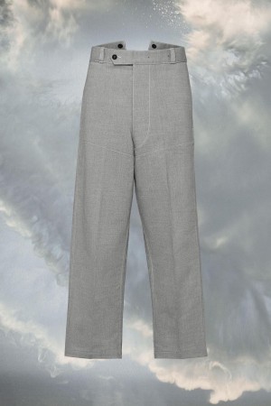 Maison Margiela Broken Twill Denim Trousers Grå | SE_MM84555