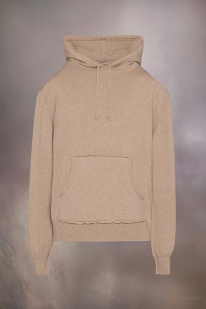 Maison Margiela Cashmere Hooded Sweater Khaki | SE_MM50560