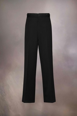 Maison Margiela Cavalry Twill Wool Trousers Svarta | SE_MM22863