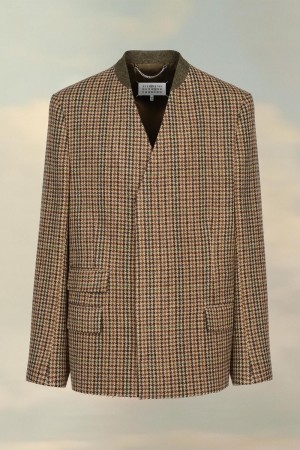 Maison Margiela Check Blazer Bruna | SE_MM20099