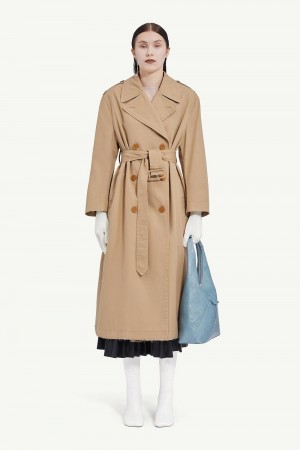 Maison Margiela Classic Trench Coat Khaki | SE_MM20283