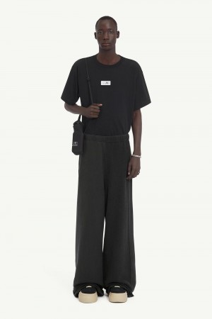 Maison Margiela Cotton Jersey Trousers Svarta | SE_MM71889