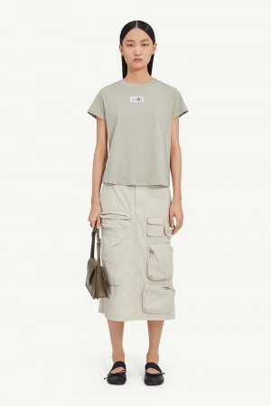 Maison Margiela Cotton Jersey Tshirt Grå | SE_MM25320