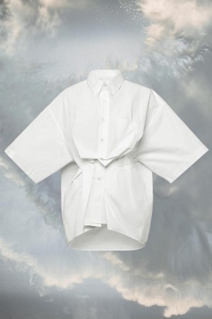 Maison Margiela Cotton Poplin Shirt Vita | SE_MM96982