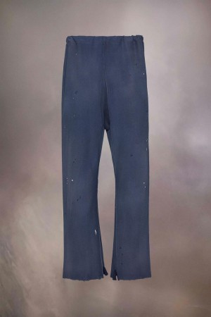 Maison Margiela Cut-out Hem Sweatpants Blå | SE_MM17756
