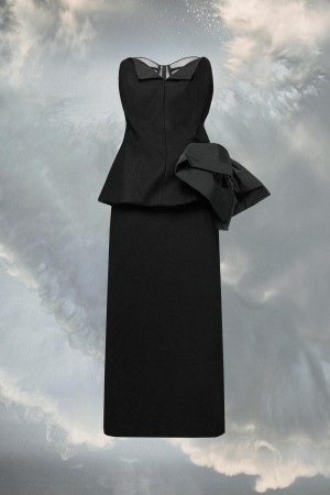 Maison Margiela DéCortiqué Dress Svarta | SE_MM77349