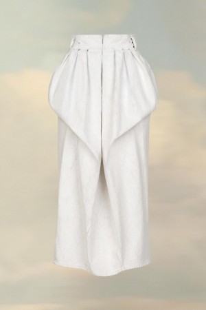 Maison Margiela Denim Gathered Skirt Vita | SE_MM67497