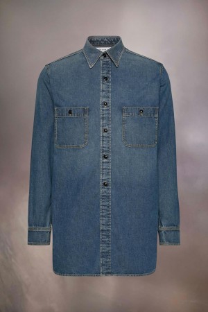 Maison Margiela Denim Shirt Blå | SE_MM36724