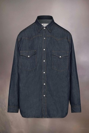 Maison Margiela Denim Shirt Mörkgrå | SE_MM74406