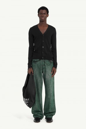 Maison Margiela Distressed Cardigan Svarta | SE_MM46886