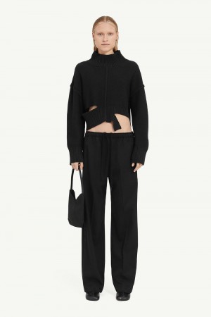 Maison Margiela Distressed Knitted Jumper Svarta | SE_MM72173