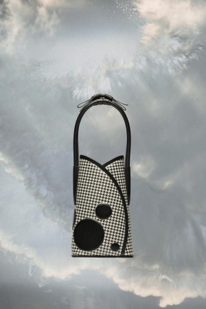Maison Margiela Dots Handbag Vita Svarta | SE_MM20837