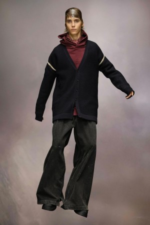 Maison Margiela Elbow Patch Cardigan Svarta | SE_MM15753