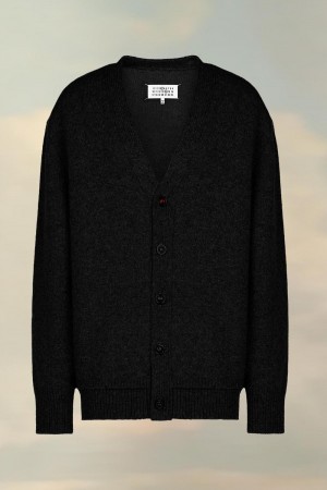 Maison Margiela Elbow Patch Cardigan Svarta | SE_MM78648