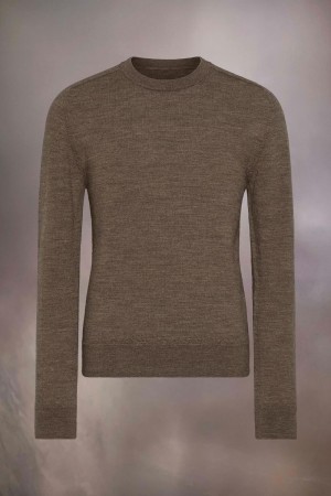 Maison Margiela Elbow Patch Sweater Bruna | SE_MM46050