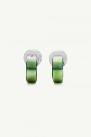 Maison Margiela Engraved Numeric Signature Earrings Gröna | SE_MM49796