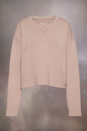 Maison Margiela Firm Fleece Sweatshirt Rosa | SE_MM77426