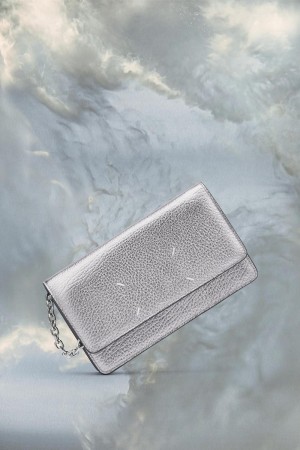 Maison Margiela Four Stitches Chain Wallet Grå | SE_MM33714