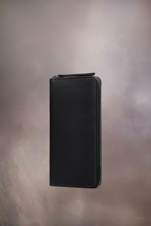 Maison Margiela Four Stitches Zip-around Wallet Svarta | SE_MM24831