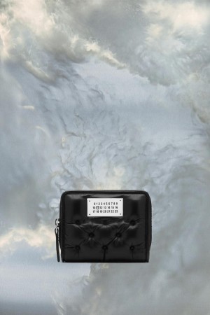 Maison Margiela Glam Slam Embroidered Wallet Small Svarta | SE_MM25987