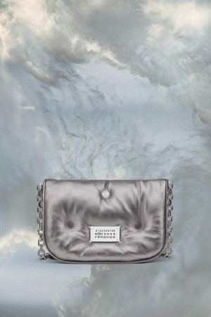 Maison Margiela Glam Slam Flap Small Silver | SE_MM56959