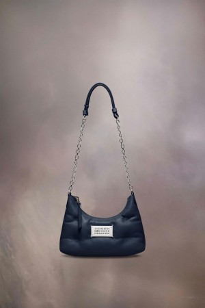 Maison Margiela Glam Slam Hobo Micro Blå | SE_MM28903