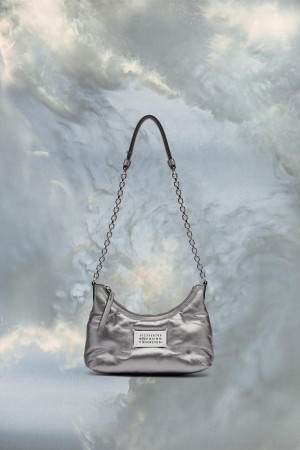 Maison Margiela Glam Slam Hobo Micro Silver | SE_MM89083