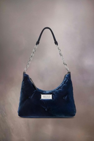 Maison Margiela Glam Slam Hobo Small Blå | SE_MM37655