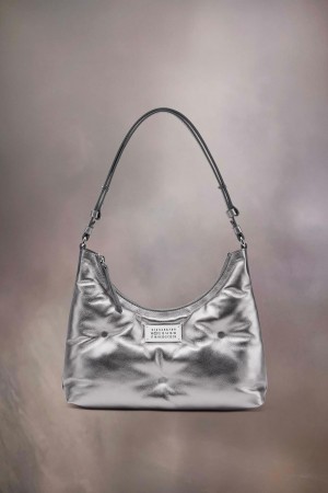 Maison Margiela Glam Slam Hobo Small Silver | SE_MM46259