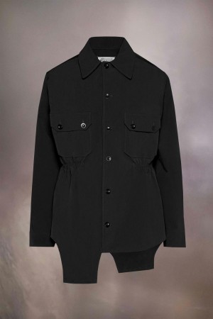 Maison Margiela Hard Nylon Shirt Svarta | SE_MM89422
