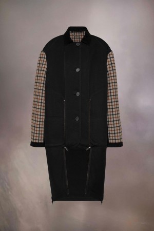 Maison Margiela Heavy Cotton Double Coat Svarta | SE_MM88471