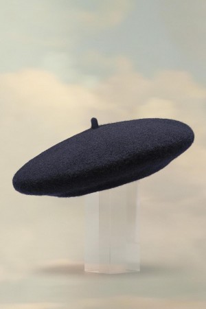 Maison Margiela Heavy Wool Beret Svarta | SE_MM40211