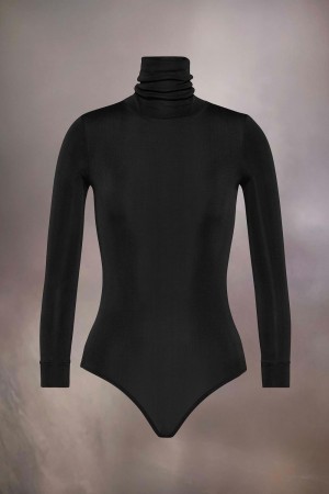 Maison Margiela High-neck Bodysuit Svarta | SE_MM49549
