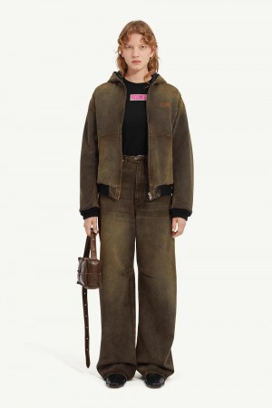 Maison Margiela Hooded Jacket Gröna | SE_MM13254