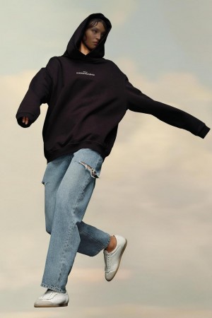 Maison Margiela Hooded Sweatshirt Svarta | SE_MM69635