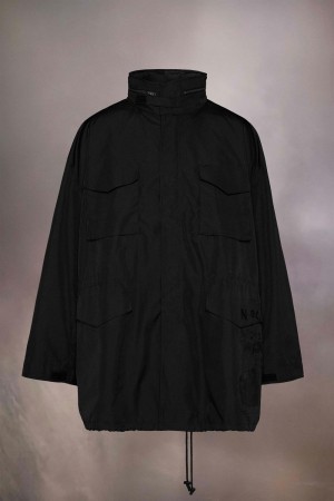 Maison Margiela Invitation Zip Coat Svarta | SE_MM82921