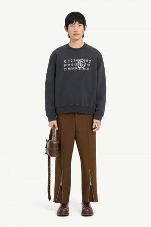 Maison Margiela Jersey Sweatshirt Svarta | SE_MM61693