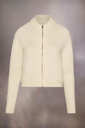 Maison Margiela Knit Cardigan Vita | SE_MM17919