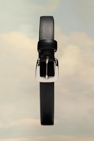Maison Margiela Leather Belt Svarta | SE_MM77460