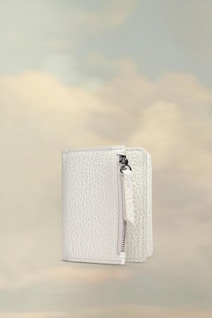 Maison Margiela Leather Flap Wallet Vita | SE_MM61572