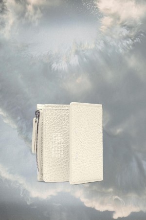 Maison Margiela Leather Flap Wallet Vita | SE_MM74513