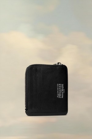 Maison Margiela Leather Keychain Wallet Svarta | SE_MM95155